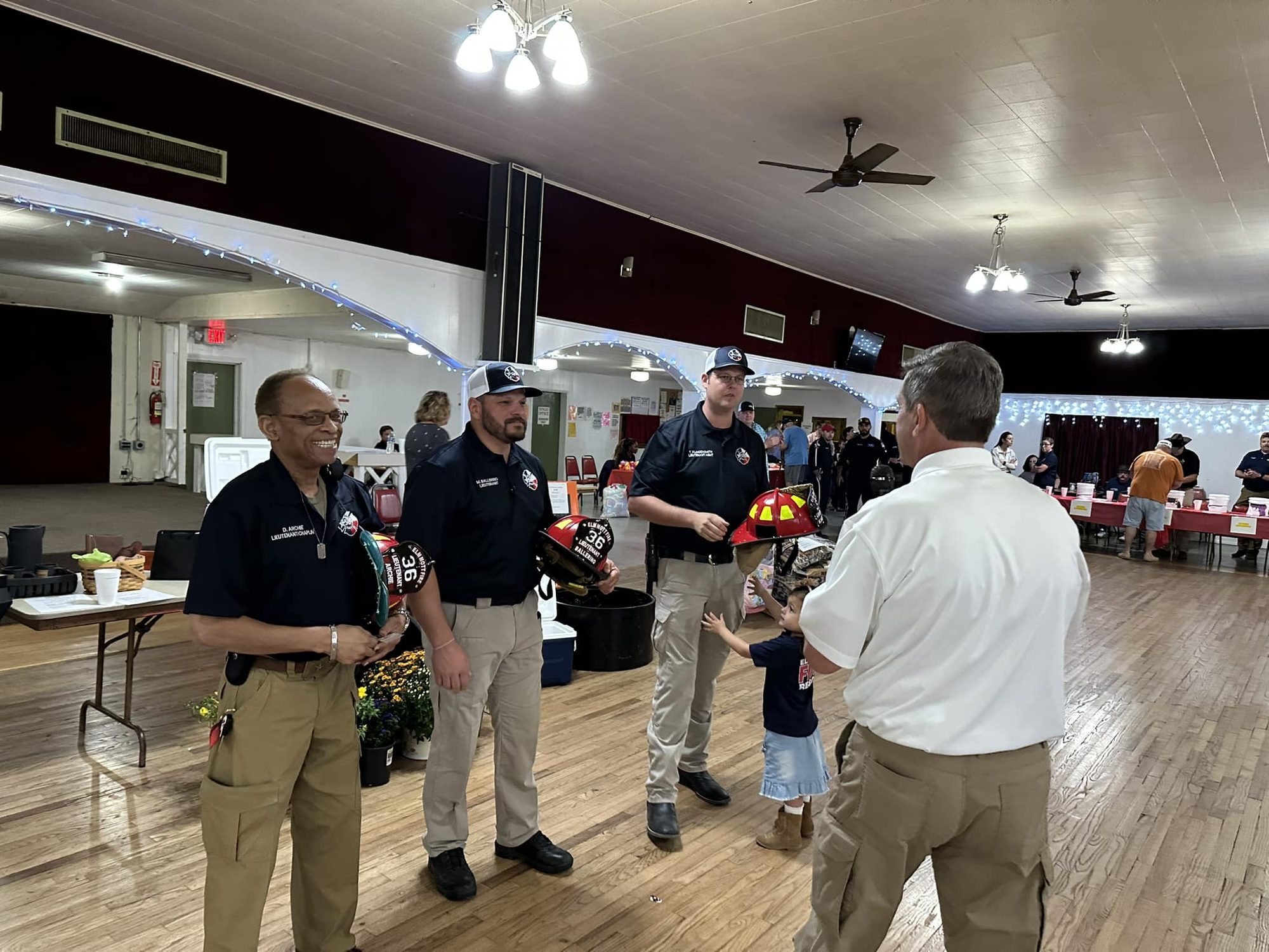 Officers recognized at the banquet