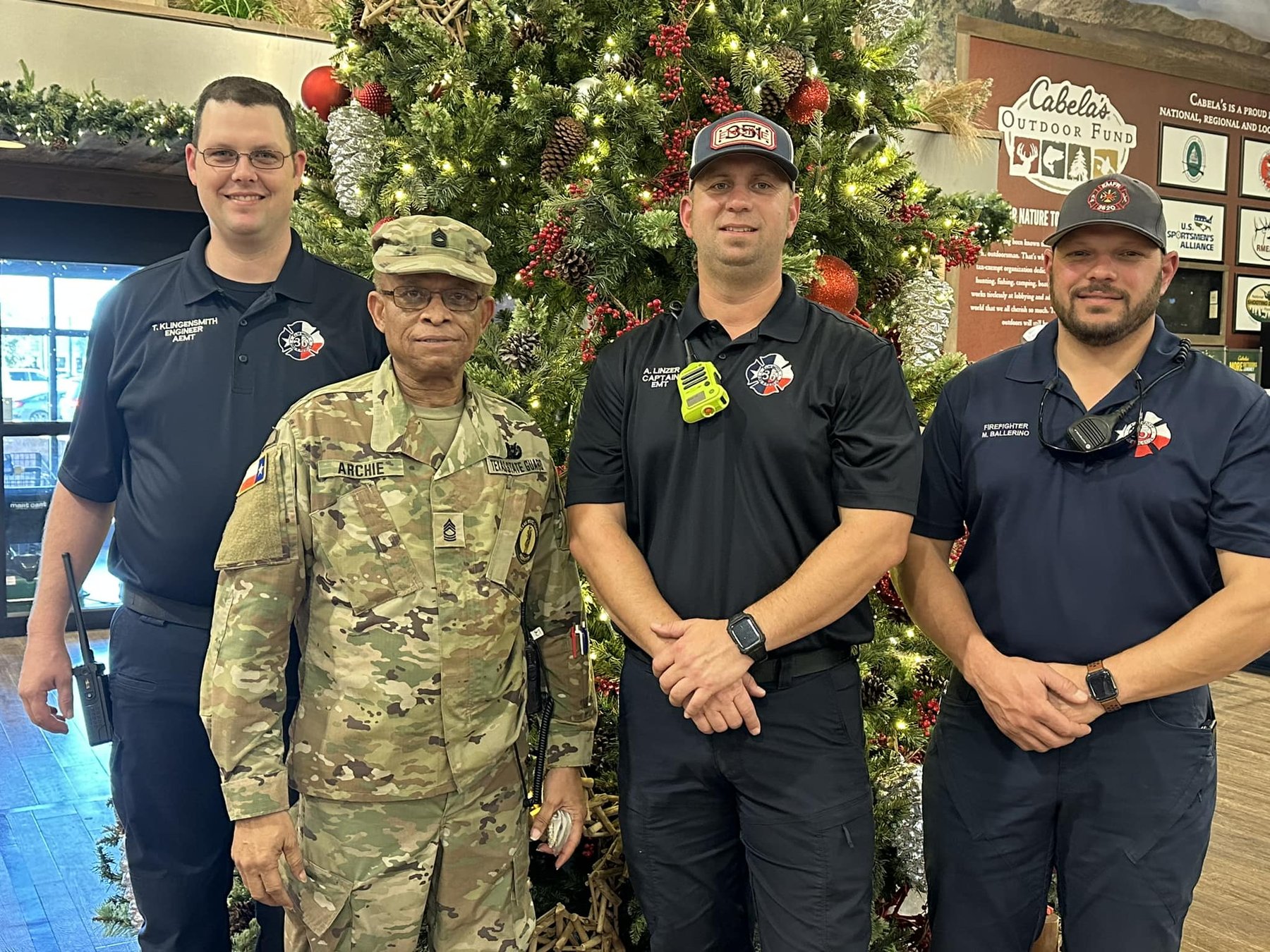 Members with the Texas State Guard at a community event